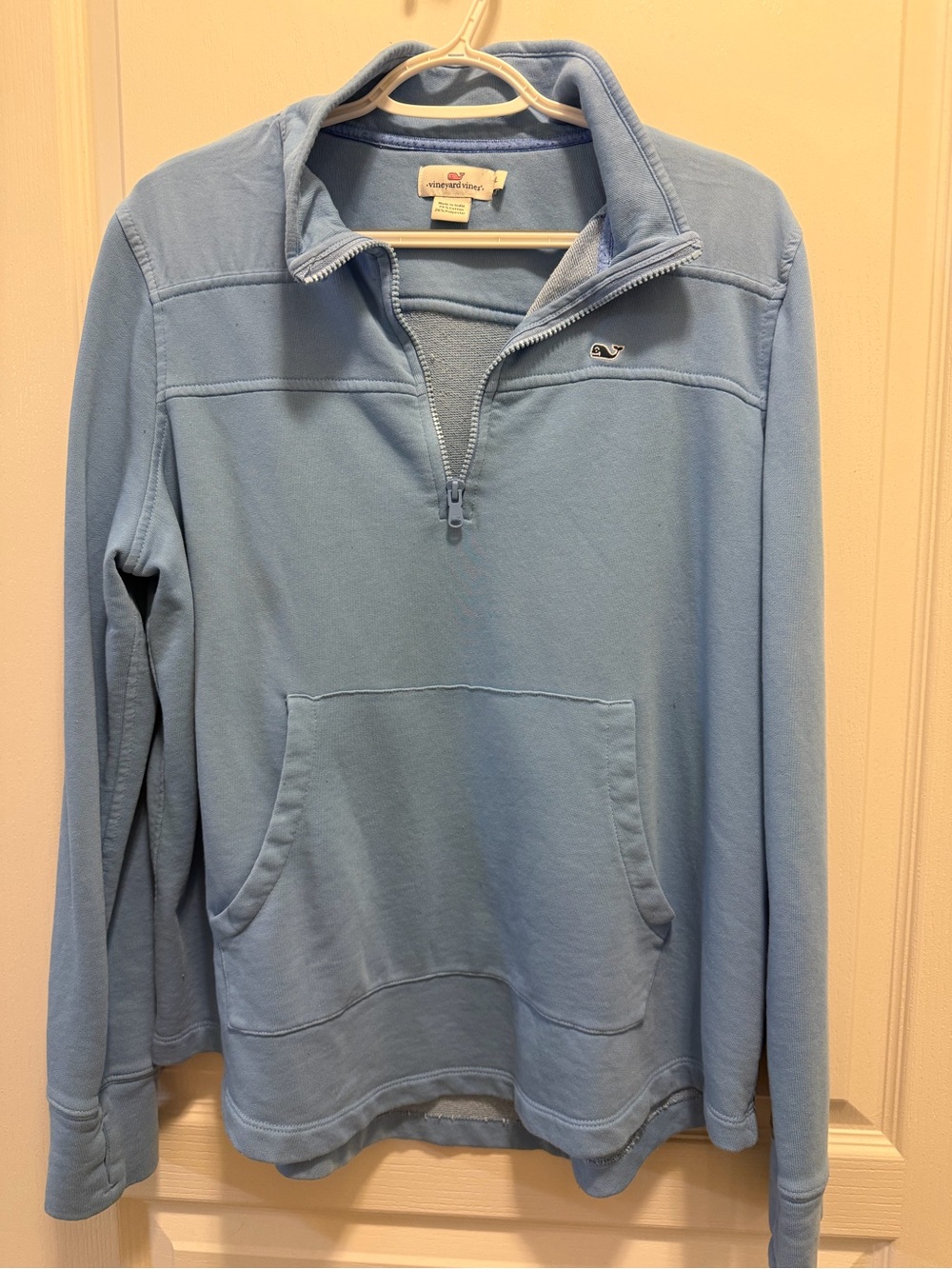 Vineyard Vines Pale Blue Half-Zip Pullover